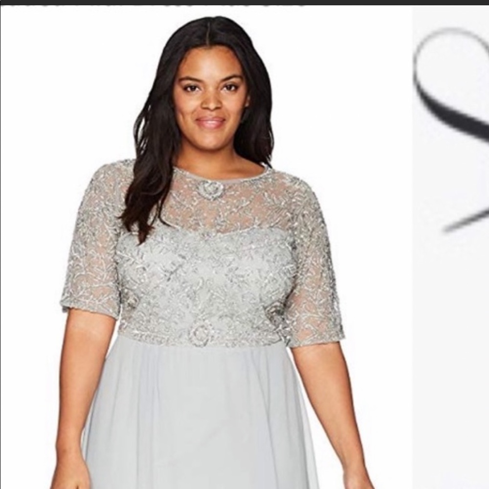 Adrianna Papell beaded midi dress